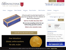 Tablet Screenshot of boningtons.com